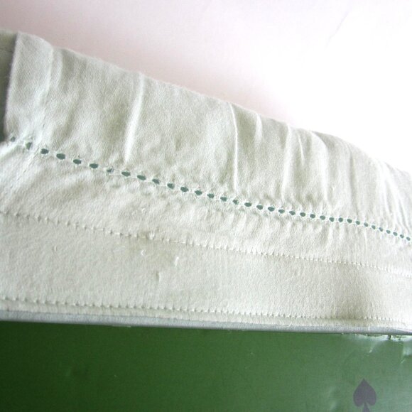 Kate Spade Full Sheet Set Light Green Cotton 300 Thread Count - Picture 4 of 8